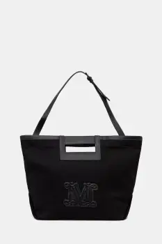 Max Mara Beachwear geanta de plaja pentru femei, din bumbac ECRU imagine