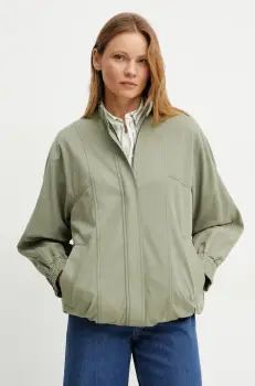 Max Mara Leisure geaca culoarea verde, de tranzitie, oversize, 2516911018600 imagine