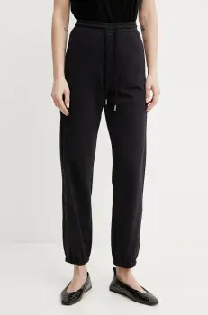 Max Mara Leisure pantaloni de trening femei, culoarea albastru marin, cu imprimeu, 2516781107600 imagine