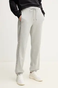 Max Mara Leisure pantaloni de trening femei, culoarea gri, cu imprimeu, 2516781107600 imagine