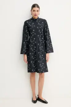 Max Mara Leisure rochie culoarea albastru marin, mini, evazati, 2516621077600 imagine