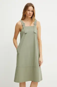 Max Mara Leisure rochie culoarea verde, mini, drept, 2516621018600 imagine