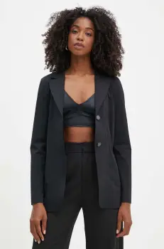 Max Mara Leisure sacou culoarea negru, un singur rand de nasturi, neted, 2426916017600 imagine