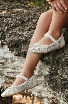 Mayoral balerini copii culoarea alb, 45621 imagine