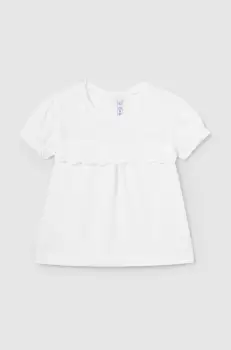 Mayoral bluza bebe culoarea alb, neted imagine