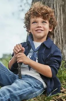 Mayoral bluza copii culoarea albastru marin, neted, 3424 imagine