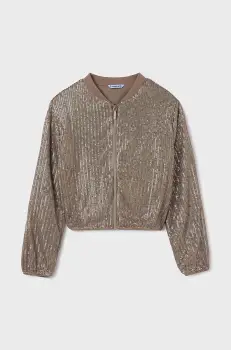 Mayoral bluza copii culoarea auriu, neted, 7474 imagine