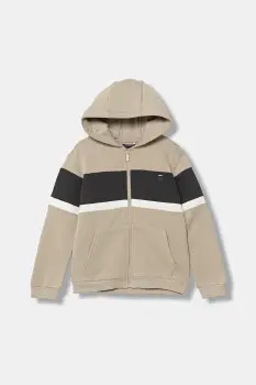 Mayoral bluza copii culoarea bej, cu gluga, cu imprimeu, 7418 imagine