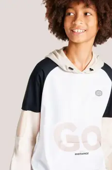 Mayoral bluza copii culoarea bej, cu gluga, modelator, 6482 imagine