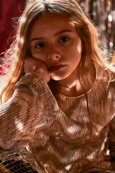 Mayoral bluza copii culoarea bej, cu imprimeu, 7031 imagine