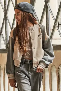 Mayoral bluza copii culoarea bej, cu imprimeu, 7428 imagine