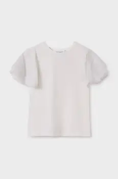 Mayoral bluza copii culoarea bej, neted, 6022 imagine