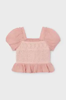 Mayoral bluza copii culoarea bej, neted imagine