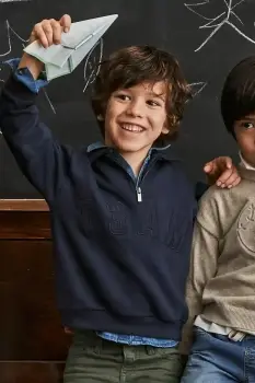 Mayoral bluza copii culoarea bleumarin, cu imprimeu, 4402 imagine