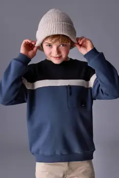 Mayoral bluza copii culoarea bleumarin, uni, 7406 imagine