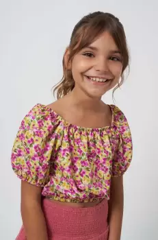 Mayoral bluza copii culoarea galben, modelator imagine