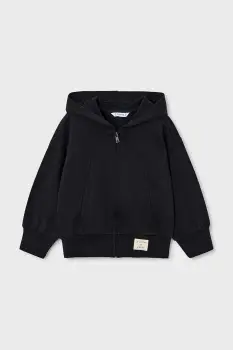 Mayoral bluza copii culoarea negru, cu gluga, uni, 4449 imagine