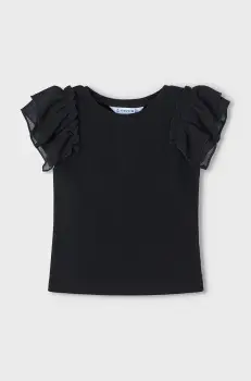 Mayoral bluza copii culoarea negru, neted, 3013 imagine