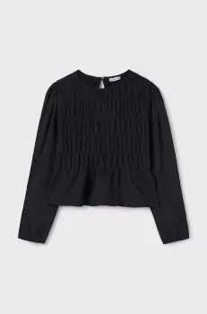 Mayoral bluza copii culoarea negru, neted, 7192 imagine