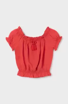 Mayoral bluza copii culoarea portocaliu, neted imagine