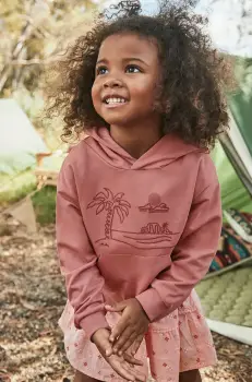 Mayoral bluza copii culoarea rosu, cu gluga, cu imprimeu, 3414 imagine