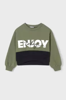 Mayoral bluza copii culoarea verde, cu imprimeu imagine