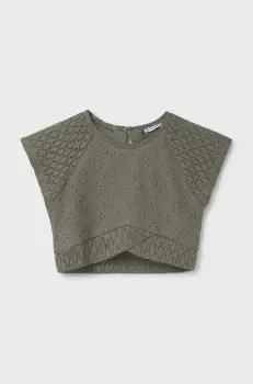 Mayoral bluza copii culoarea verde, neted, 6042 imagine