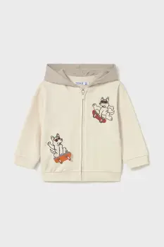 Mayoral bluza culoarea bej, cu gluga, 2428 imagine