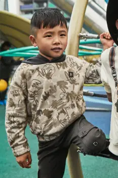 Mayoral bluza culoarea bej, cu gluga, 4403 imagine