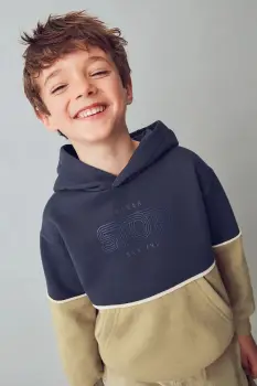 Mayoral bluza culoarea bleumarin, cu gluga, 4410 imagine