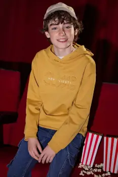 Mayoral bluza culoarea galben, cu gluga, 7401 imagine