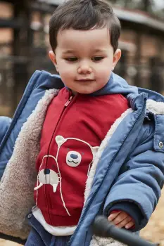 Mayoral bluza culoarea rosu, cu gluga, 2428 imagine