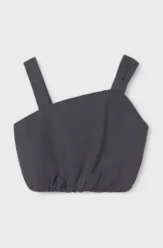 Mayoral bluza din amestec de in pentru copii culoarea albastru marin, neted, 6043 imagine