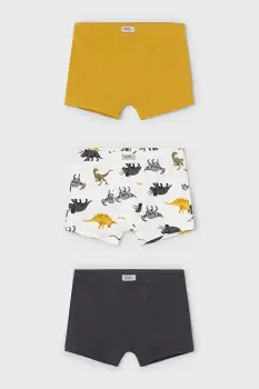Mayoral boxeri copii 3-pack culoarea galben, 10035 imagine