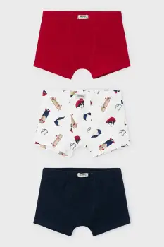 Mayoral boxeri copii 3-pack culoarea rosu, 10035 imagine