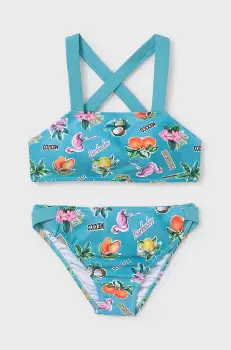 Mayoral costum de baie pentru copii din doua piese culoarea turcoaz, 6768 imagine
