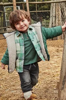 Mayoral geaca bebe culoarea verde, 2422 imagine