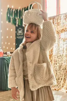 Mayoral geaca copii culoarea bej, 4441 imagine