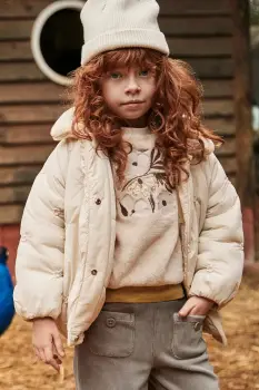 Mayoral geaca copii culoarea bej, 4446 imagine