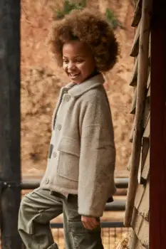 Mayoral geaca copii culoarea bej, 7430 imagine