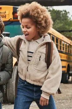 Mayoral geaca copii culoarea bej, 7435 imagine