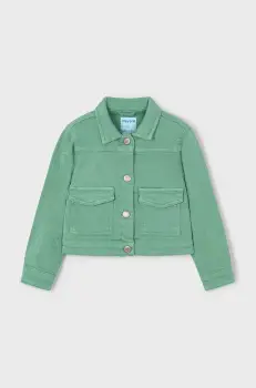 Mayoral geaca de bumbac pentru copii culoarea verde, 3407 imagine