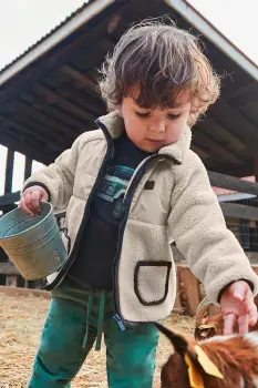 Mayoral hanorac polar pentru copii culoarea bej, uni, 2427 imagine