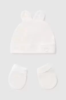 Mayoral Newborn caciula si manusi copii culoarea bej imagine