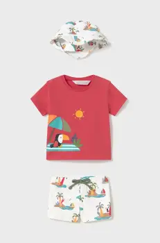 Mayoral Newborn costum de baie pentru bebelusi culoarea rosu, 1618 imagine