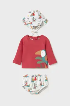 Mayoral Newborn costum de baie pentru bebelusi culoarea rosu, 1669 imagine