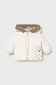 Mayoral Newborn geaca bebe culoarea bej, 2410 imagine