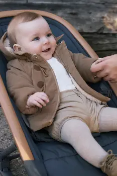 Mayoral Newborn geaca bebe culoarea maro, 2411 imagine