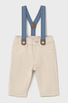 Mayoral Newborn pantaloni bebe culoarea bej, uni, 2576 imagine