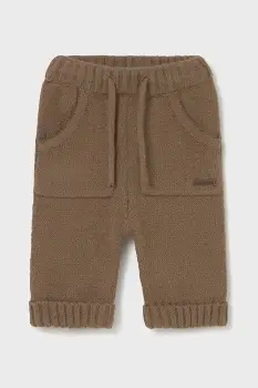 Mayoral Newborn pantaloni bebe culoarea maro, 2579 imagine